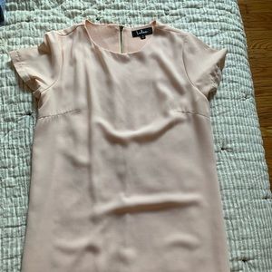 Blush Pink Shift Dress - Size S
